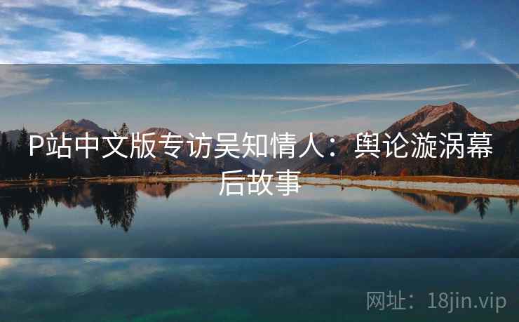 P站中文版专访吴知情人：舆论漩涡幕后故事