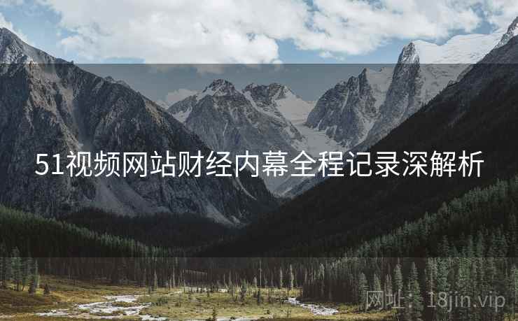 51视频网站财经内幕全程记录深解析