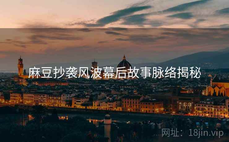 麻豆抄袭风波幕后故事脉络揭秘