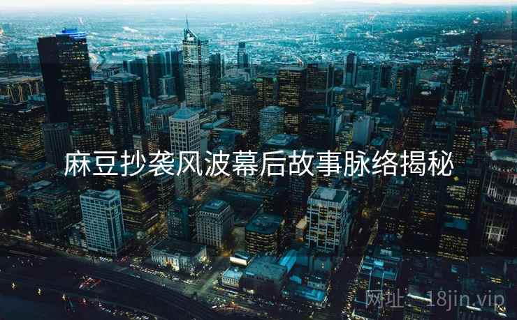 麻豆抄袭风波幕后故事脉络揭秘