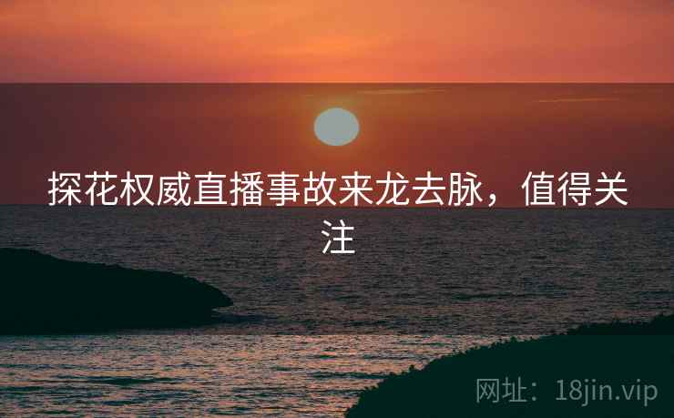 探花权威直播事故来龙去脉，值得关注