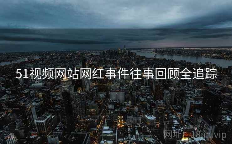 51视频网站网红事件往事回顾全追踪