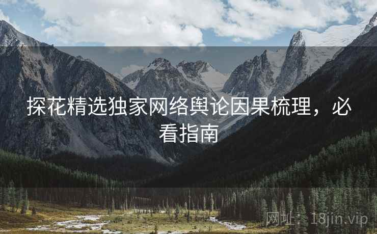 探花精选独家网络舆论因果梳理，必看指南