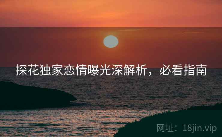 探花独家恋情曝光深解析，必看指南