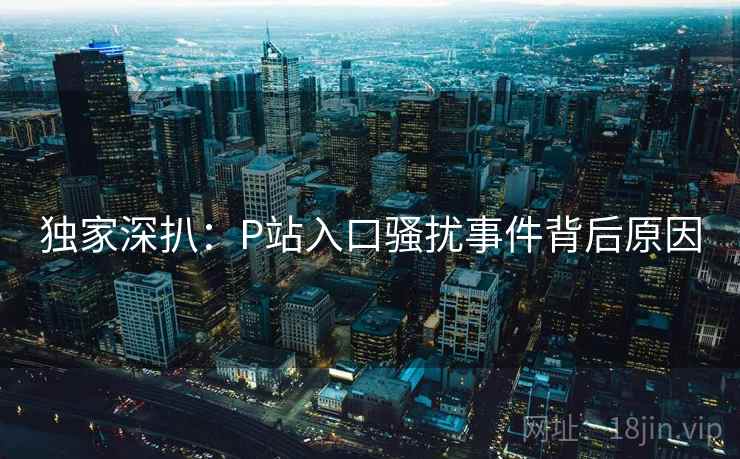 独家深扒：P站入口骚扰事件背后原因